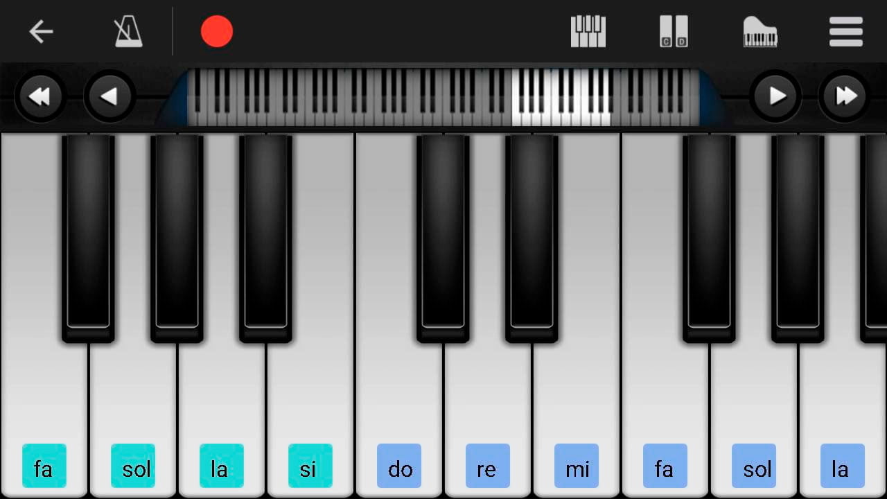 Aplicativo para aprender a tocar piano